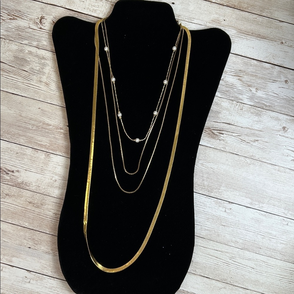 Vintage Napier gold chains bundle of 3 Closet Special!